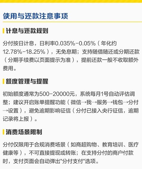 合理利用微信分付提升信用额度方法